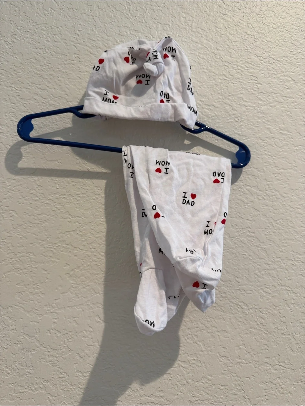 I Heart Mom & Dad Gray Baby Matching Set - 3 Pc